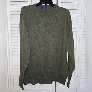 George Men's 2XL Crewneck Sweater Olive